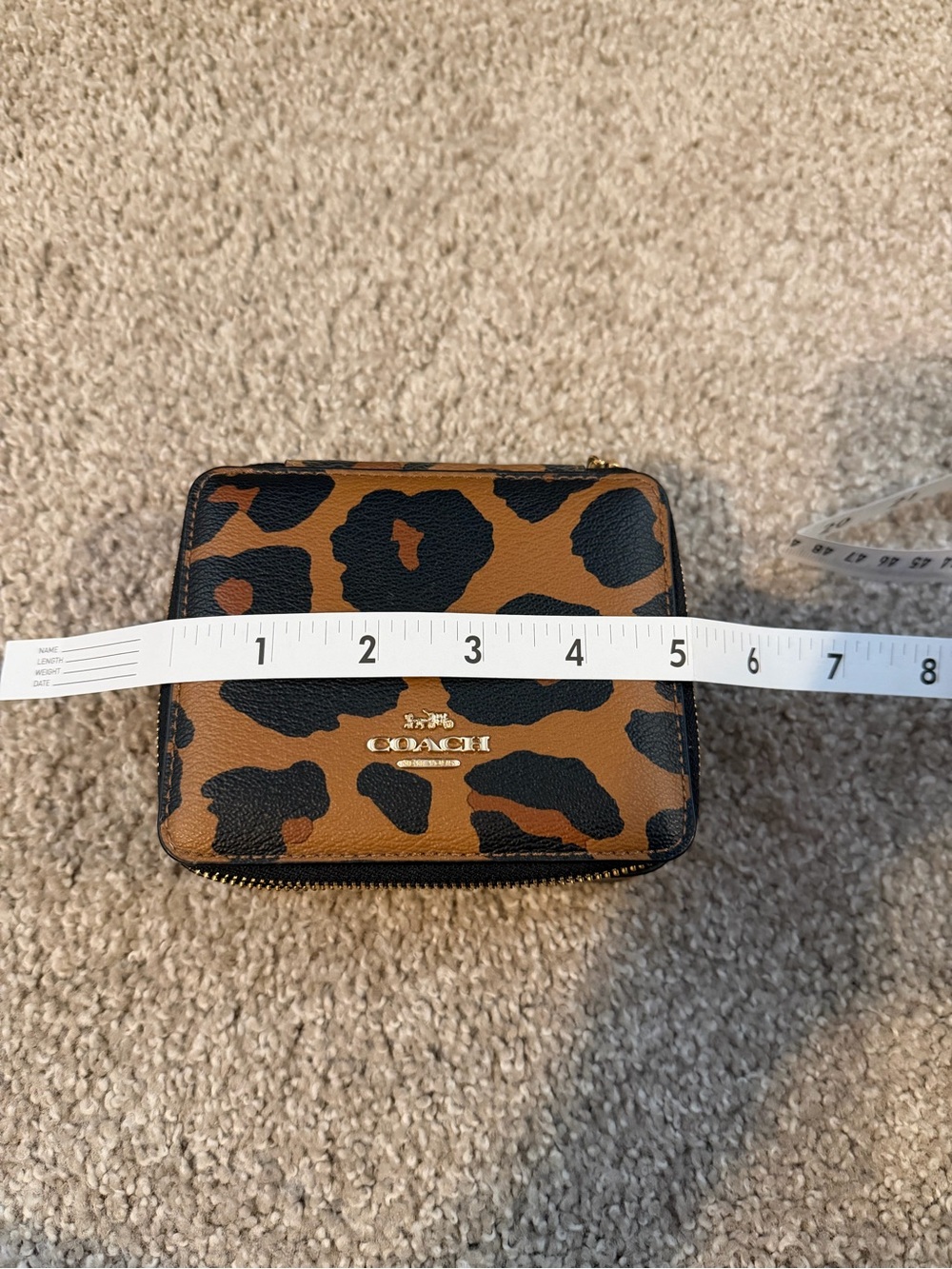 Coach Leopard Print Jewelry Organizer - Picture 4 of 5